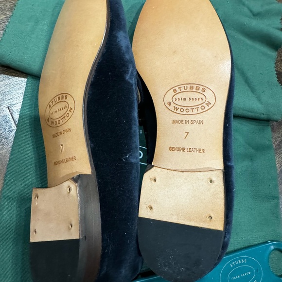 Stubbs & Wootton Skull Navy Women Slipper size 7 women’s - Picture 2 of 4